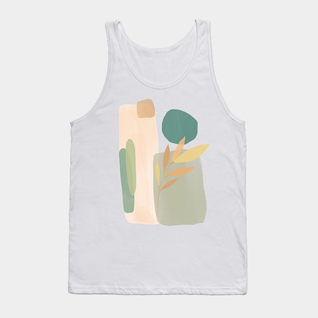 Print in the style of minimalism and abstraction Tank Top by kitaevaa